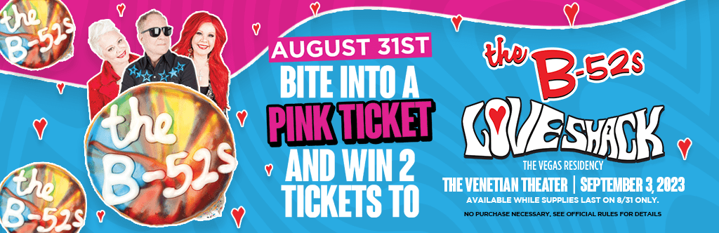 win tickets to see The B-52s from Pinkbox Doughnuts