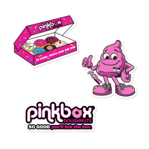 Pinkbox Doughnuts sticker set