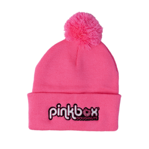 Neon Pink Pom Beanie