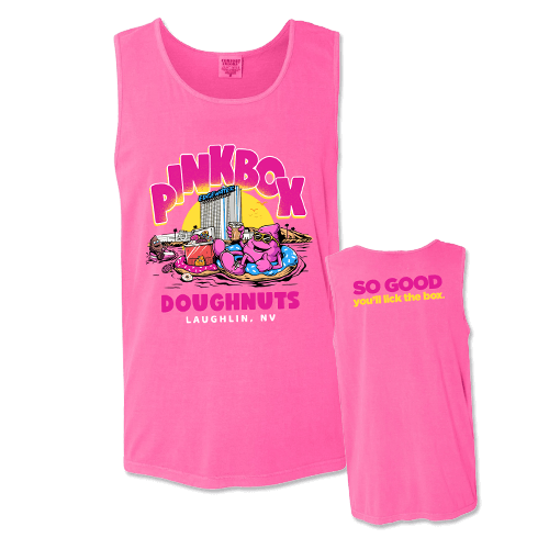 Pinkbox Doughnuts Laughlin limited edition tank top